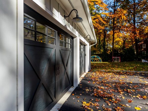 black luxury garage doors
