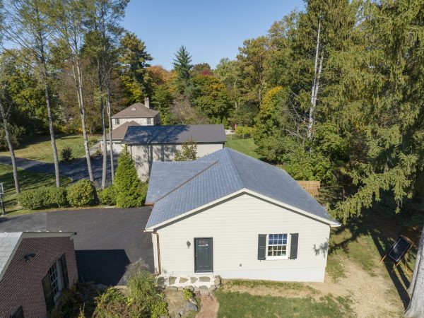 metal roofing and siding on two car detached garage