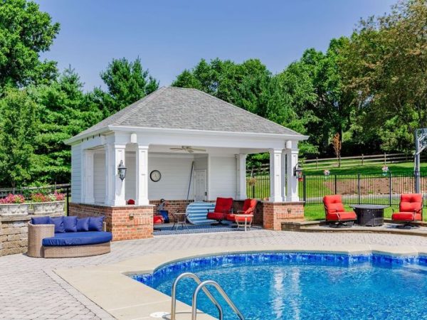 outdoor pool pavilion