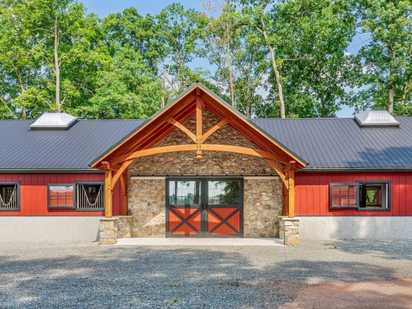 red barn front exterior