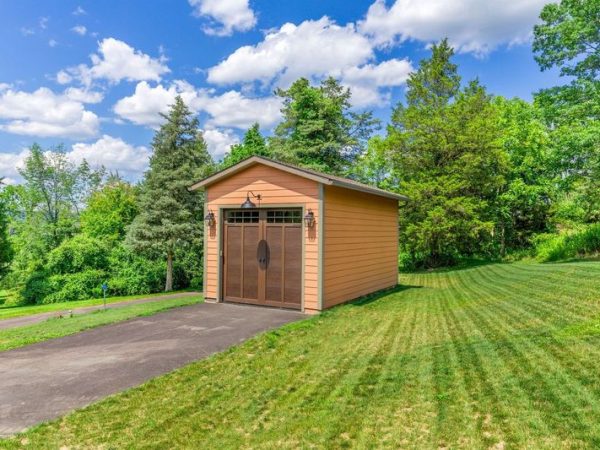 brown backyard shed