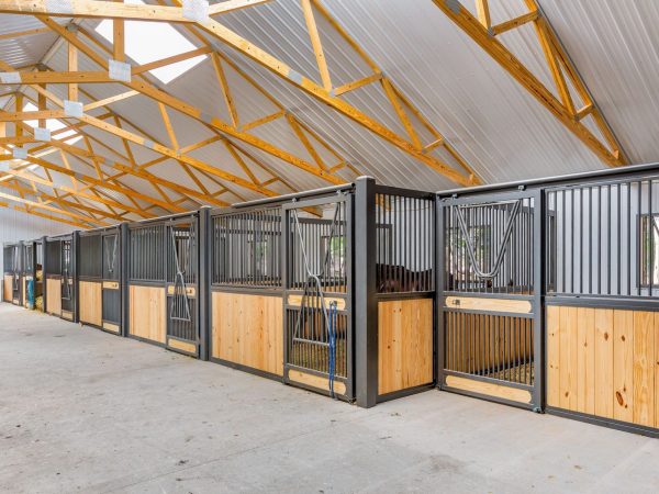 barn interior horse stalls