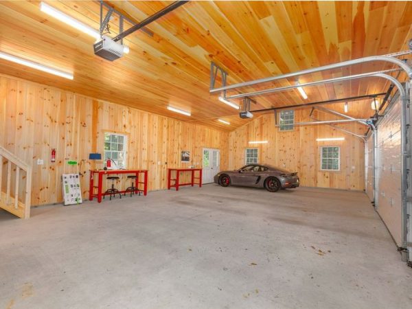 three car garage interior
