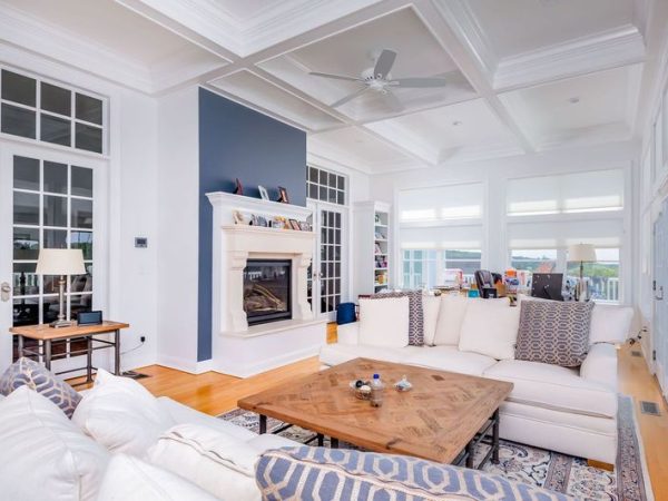 pool house interior view