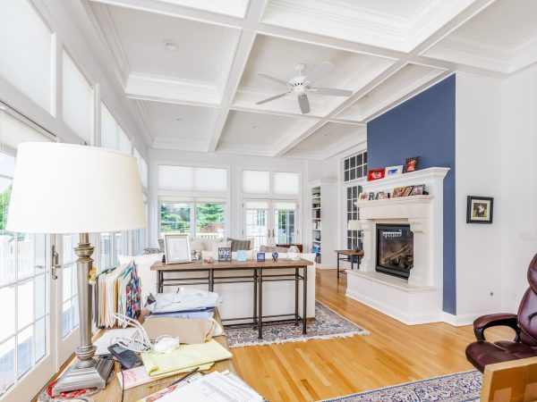 interior pool house view