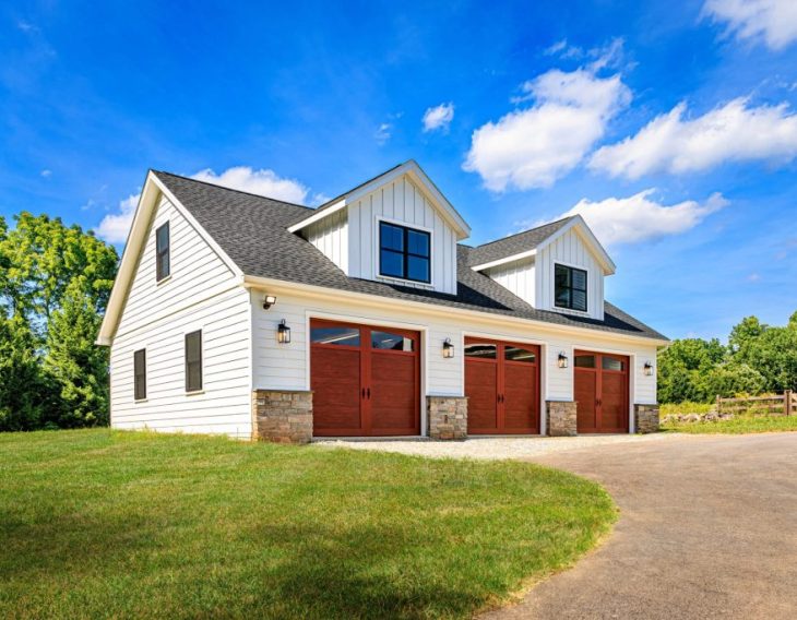 Two Story Three Car Garage
