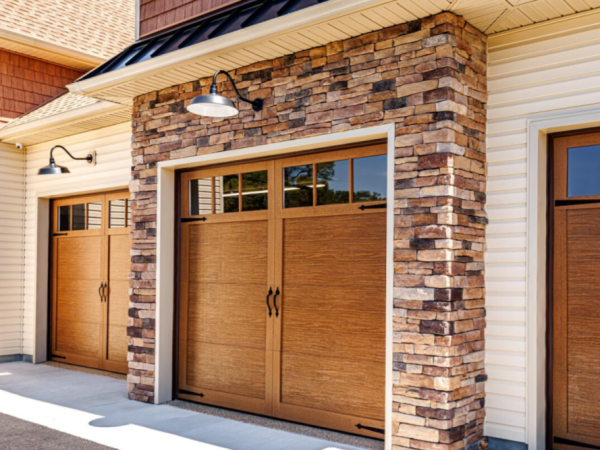 faux wood garage doors
